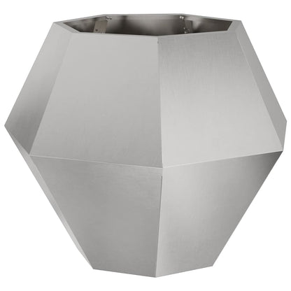vidaXL Pflanzkübel 2 pcs Silber 75 x 75 x 60 cm Edelstahl