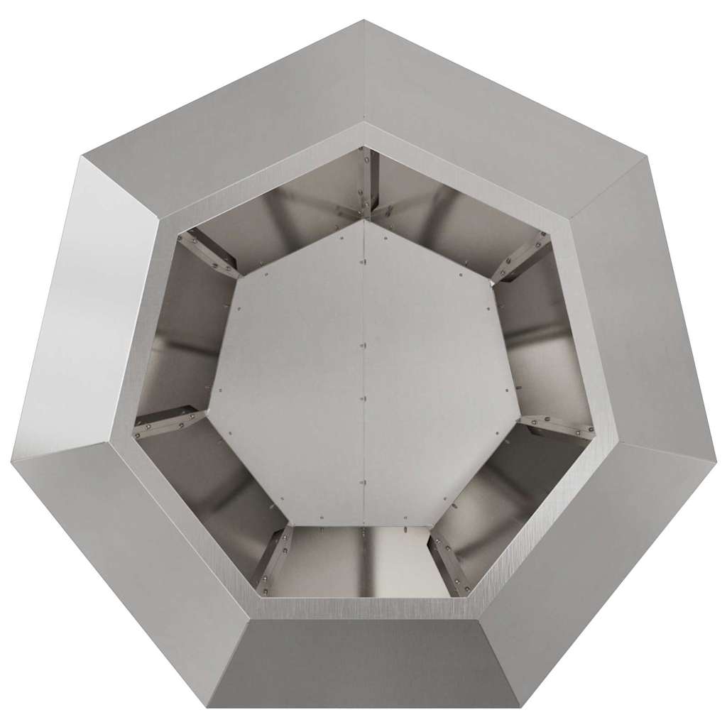 vidaXL Pflanzkübel 2 pcs Silber 75 x 75 x 60 cm Edelstahl