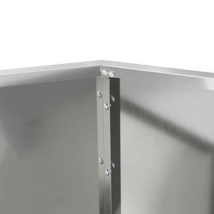 vidaXL Pflanzkübel Silber 75 x 75 x 60 cm Verzinkter Stahl