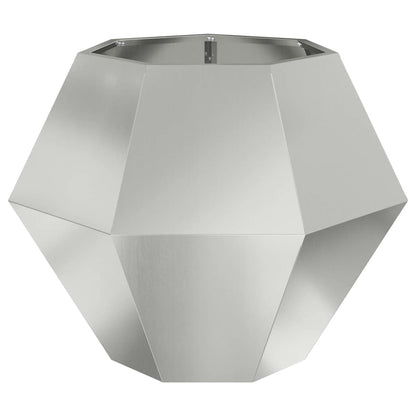vidaXL Pflanzkübel Silber 75 x 75 x 60 cm Verzinkter Stahl