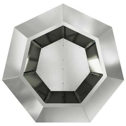 vidaXL Pflanzkübel Silber 75 x 75 x 60 cm Verzinkter Stahl