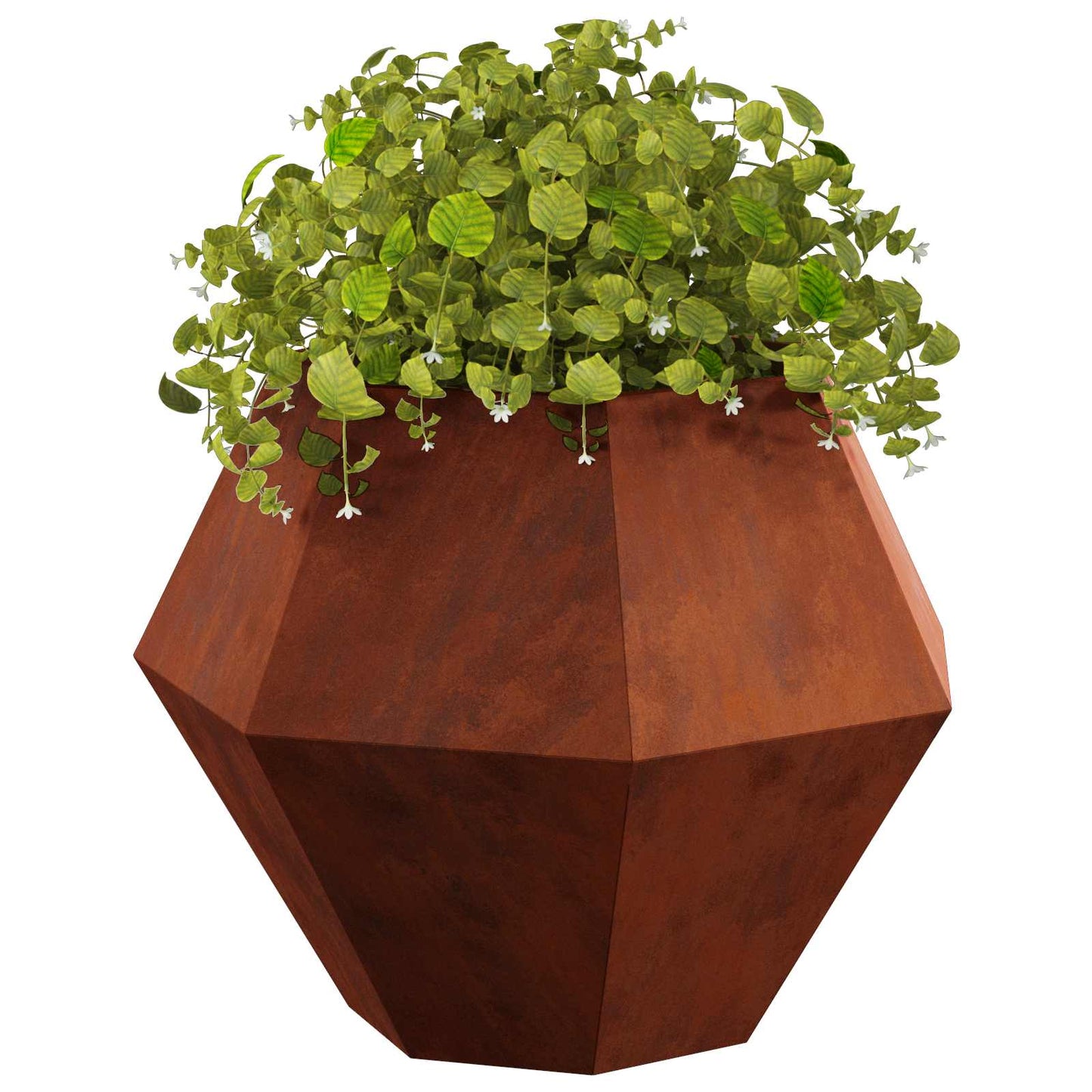 vidaXL Pflanzkübel Rostig 75 x 75 x 60 cm Wetterfeststahl