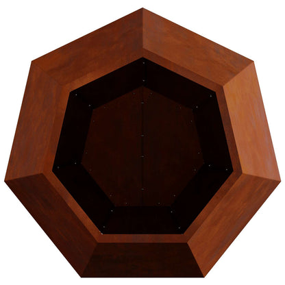 vidaXL Pflanzkübel Rostig 75 x 75 x 60 cm Wetterfeststahl