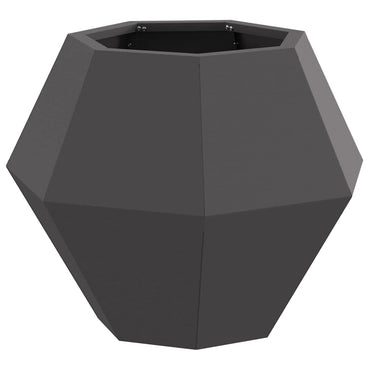 vidaXL Pflanzkübel Schwarz 50 x 50 x 40 cm Stahl