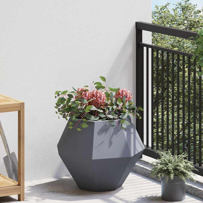 vidaXL Pflanzkübel 2 pcs Anthrazit 50 x 50 x 40 cm Stahl