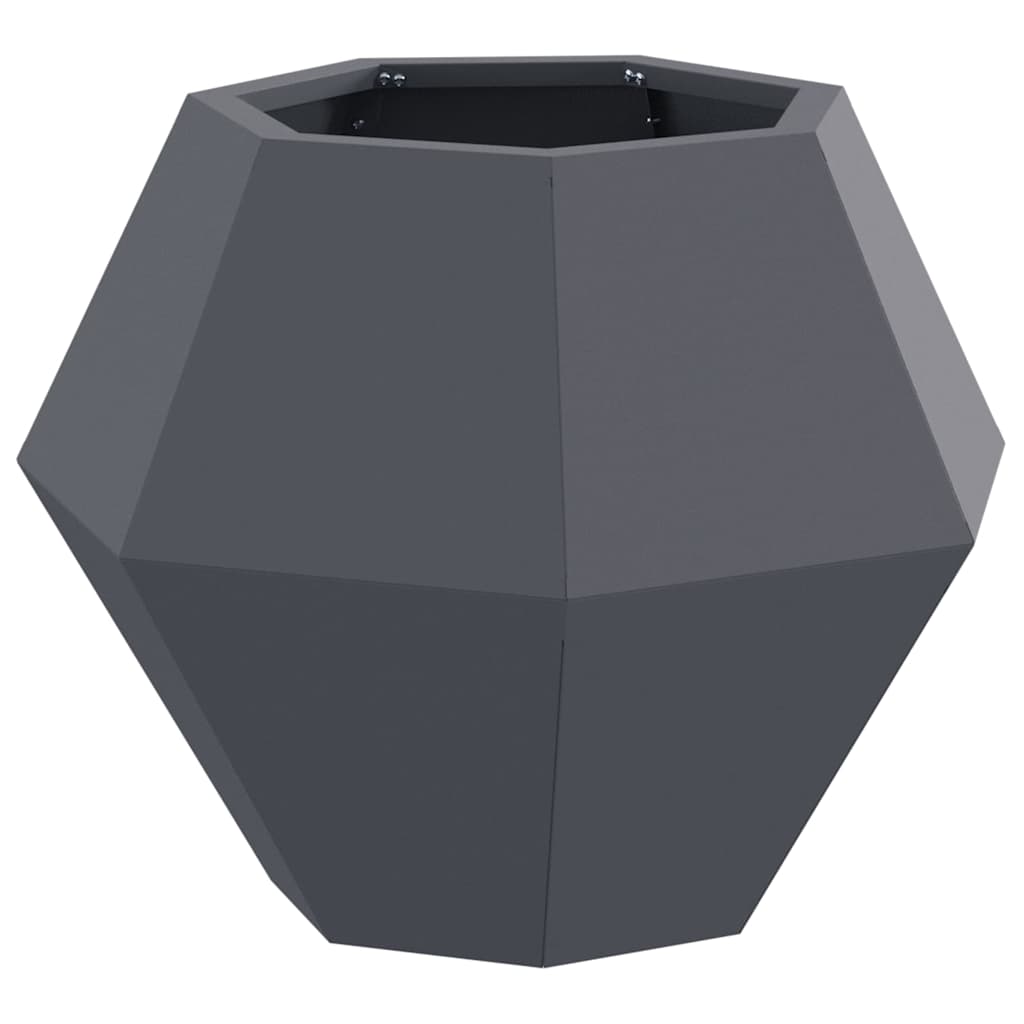 vidaXL Pflanzkübel 2 pcs Anthrazit 50 x 50 x 40 cm Stahl