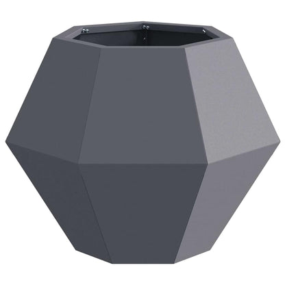 vidaXL Pflanzkübel 2 pcs Anthrazit 50 x 50 x 40 cm Stahl