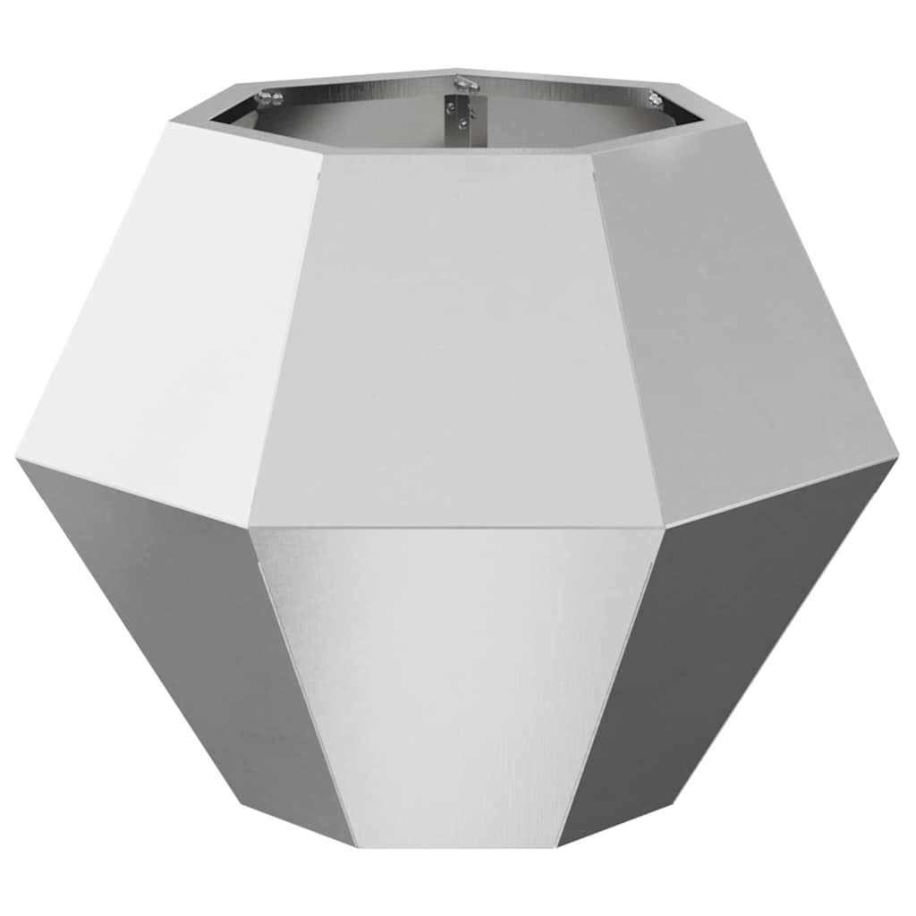vidaXL Pflanzkübel Silber 50 x 50 x 40 cm Edelstahl