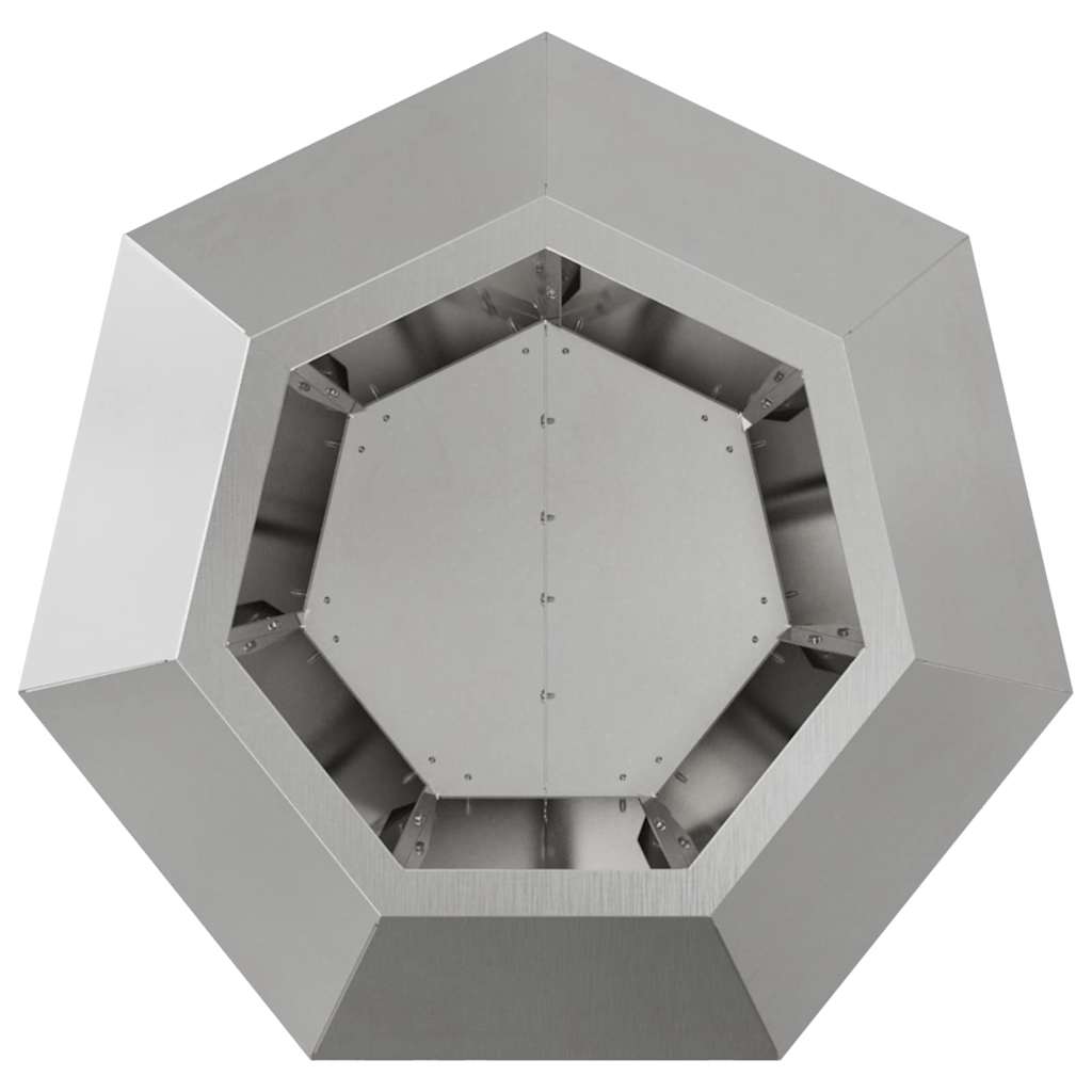 vidaXL Pflanzkübel Silber 50 x 50 x 40 cm Edelstahl