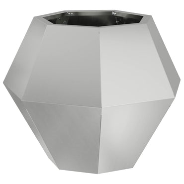vidaXL Pflanzkübel Silber 50 x 50 x 40 cm Verzinkter Stahl