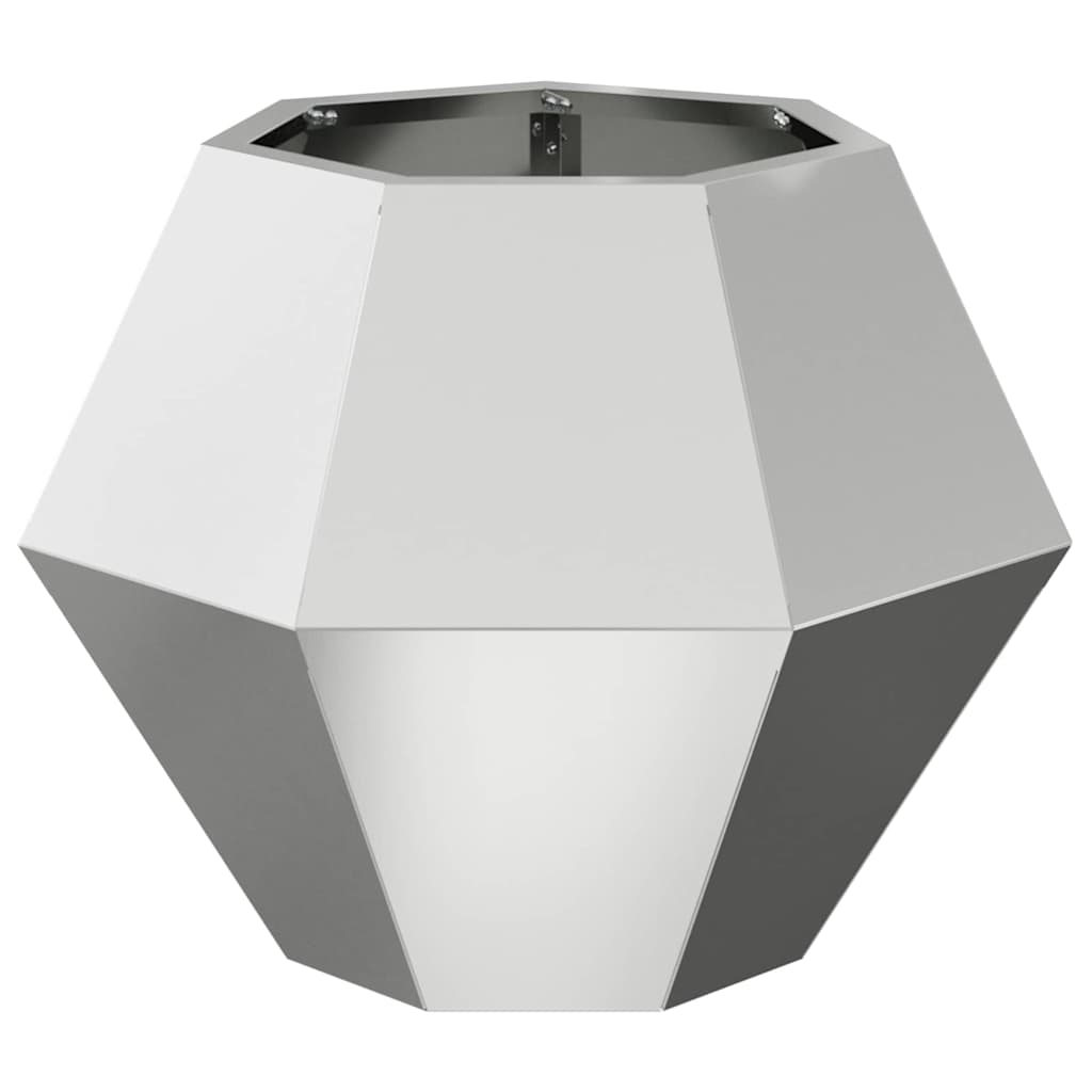 vidaXL Pflanzkübel 2 pcs Silber 50 x 50 x 40 cm Verzinkter Stahl