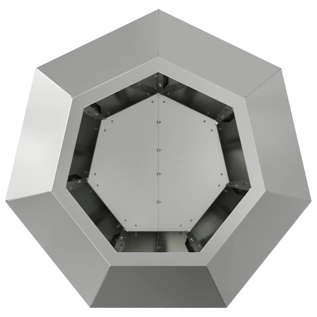vidaXL Pflanzkübel 2 pcs Silber 50 x 50 x 40 cm Verzinkter Stahl