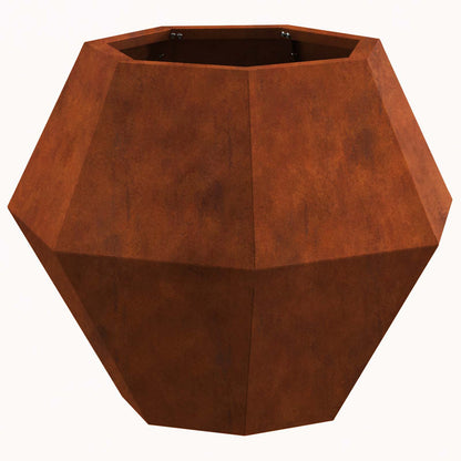 vidaXL Pflanzkübel Rostig 50 x 50 x 40 cm Wetterfeststahl
