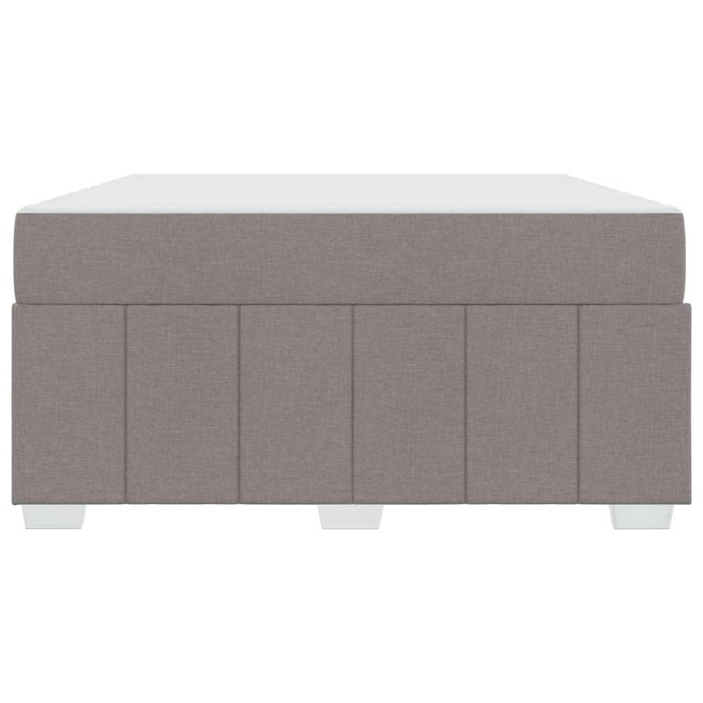 Bettrahmen mit Matratze Taupe 140 x 200 cm Stoff