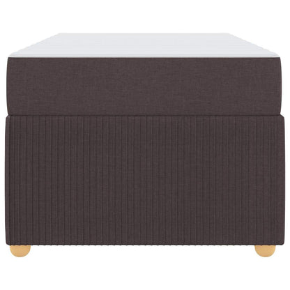 Bettrahmen mit Matratze Dunkelbraun 80 x 200 cm Stoff