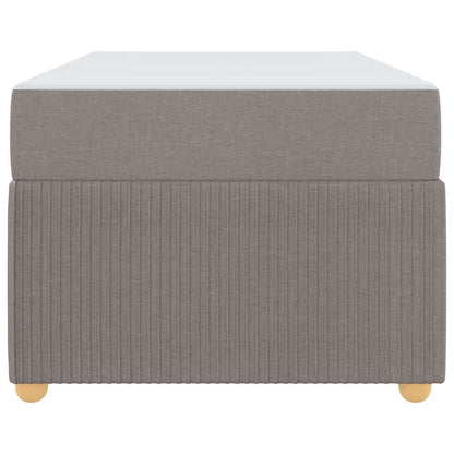 Bettrahmen mit Matratze Taupe 90 x 190 cm Stoff
