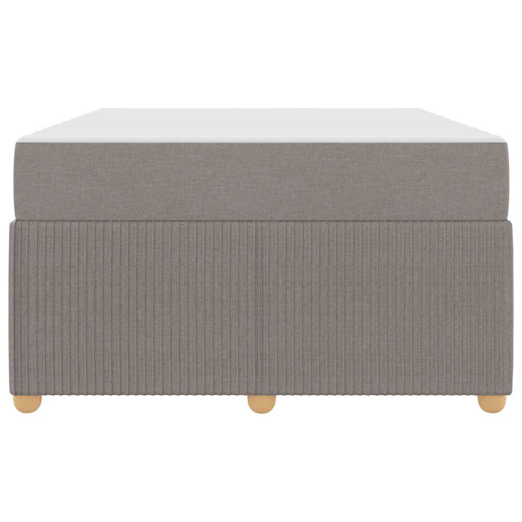 Bettrahmen mit Matratze Taupe 120 x 200 cm Stoff