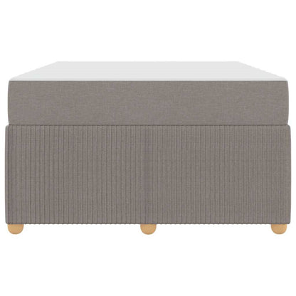 Bettrahmen mit Matratze Taupe 120 x 200 cm Stoff