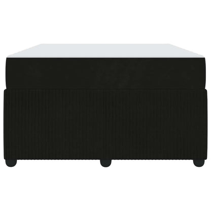 Bettrahmen mit Matratze Schwarz 120 x 200 cm Stoff