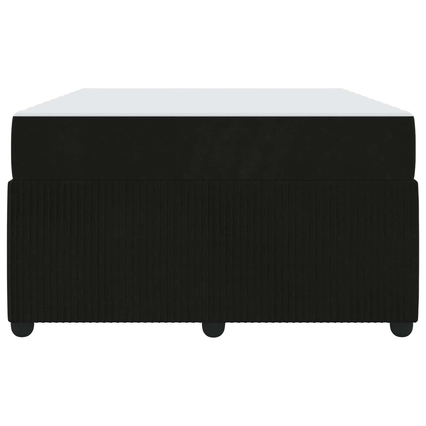 Bettrahmen mit Matratze Schwarz 120 x 200 cm Stoff