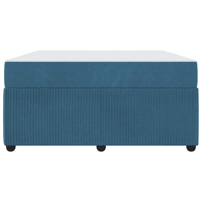 Bettrahmen mit Matratze Blau 140 x 200 cm Stoff