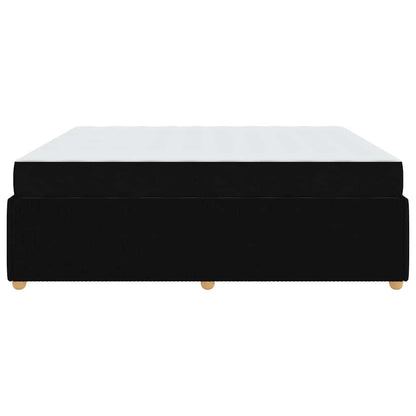 Bettrahmen mit Matratze Schwarz 180 x 200 cm Stoff