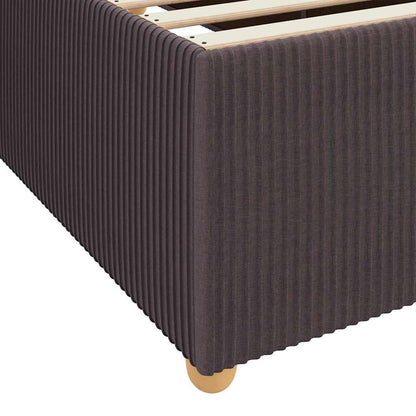 vidaXL Bettgestell mit Matratze Dunkelbraun 180 x 200 cm Stoff