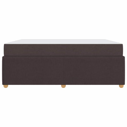 vidaXL Bettgestell mit Matratze Dunkelbraun 180 x 200 cm Stoff