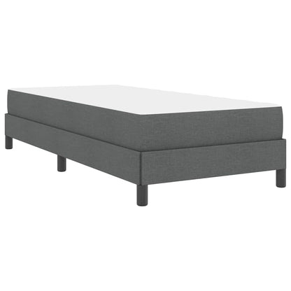 Boxspringbett mit Matratze Dunkelgrau 80 x 200 cm Stoff