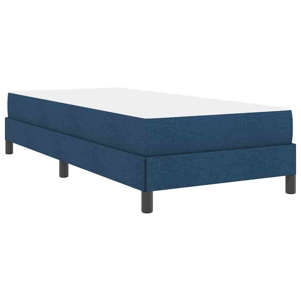 Boxspringbett mit Matratze Blau 80 x 200 cm Stoff