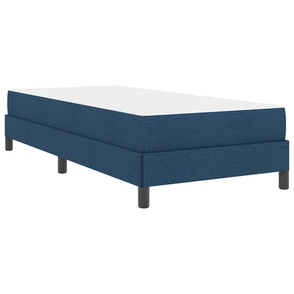 Boxspringbett mit Matratze Blau 80 x 200 cm Stoff