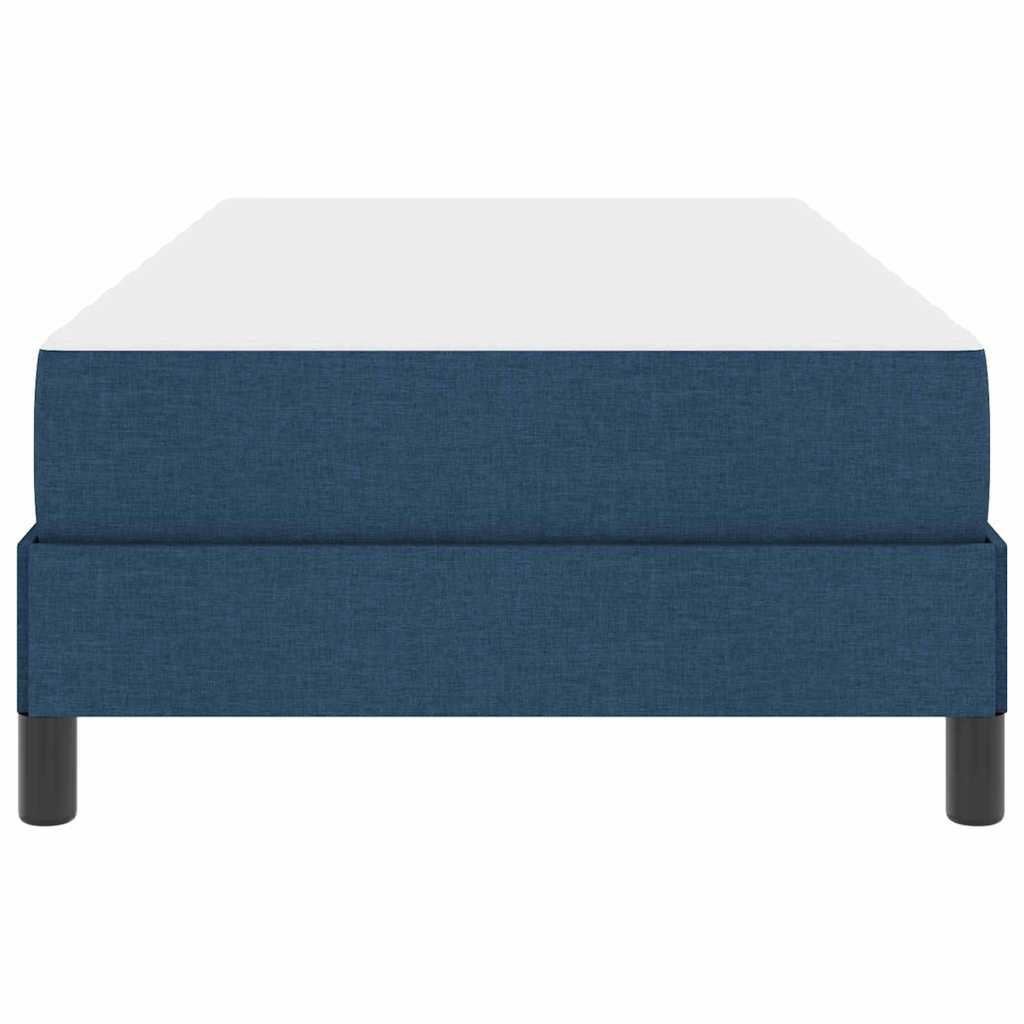 Boxspringbett mit Matratze Blau 80 x 200 cm Stoff