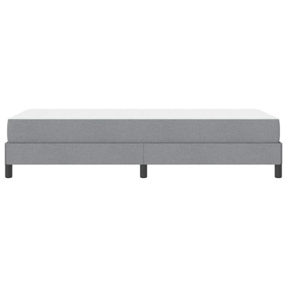 Boxspringbett mit Matratze Hellgrau 90 x 190 cm Stoff