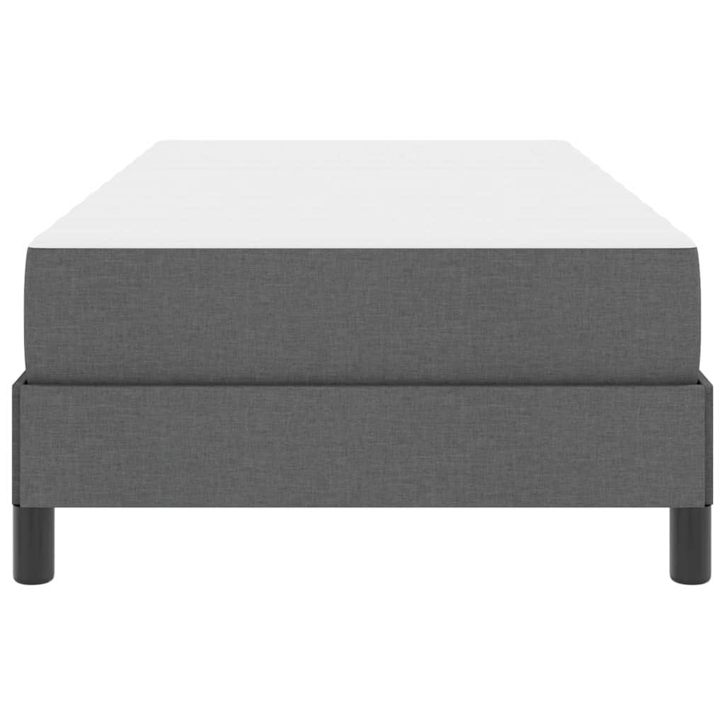 Boxspringbett mit Matratze Dunkelgrau 90 x 190 cm Stoff