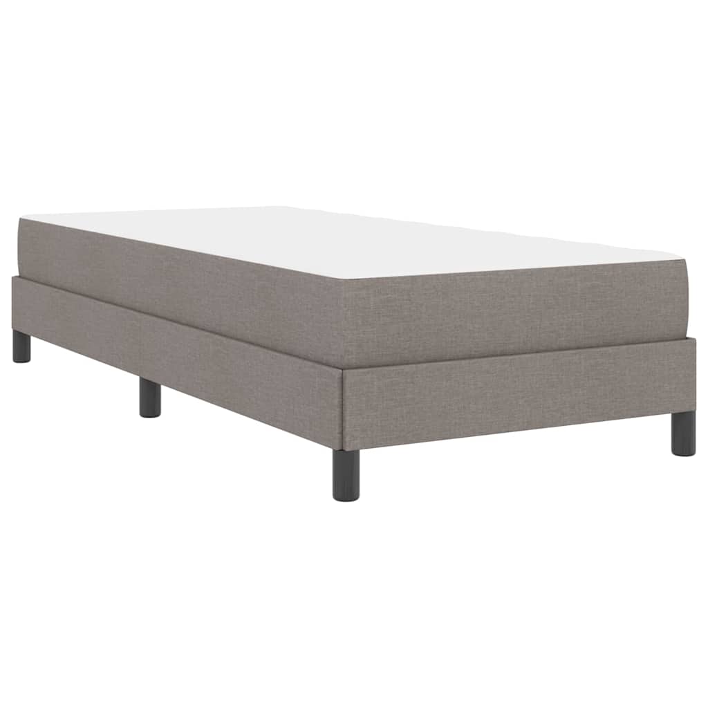 Boxspringbett mit Matratze Taupe 90 x 190 cm Stoff