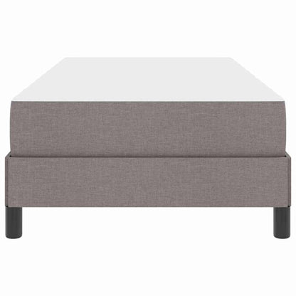 Boxspringbett mit Matratze Taupe 90 x 190 cm Stoff