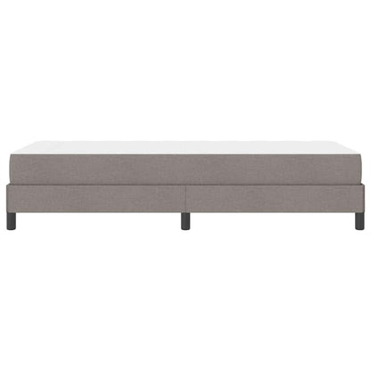 Boxspringbett mit Matratze Taupe 90 x 190 cm Stoff