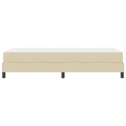 Boxspringbett mit Matratze Creme 90 x 190 cm Stoff