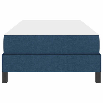 Boxspringbett mit Matratze Blau 90 x 190 cm Stoff