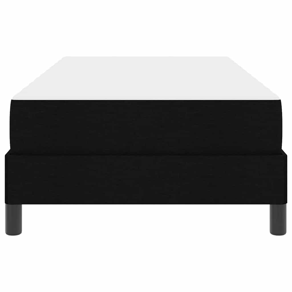 Boxspringbett mit Matratze Schwarz 90 x 200 cm Stoff