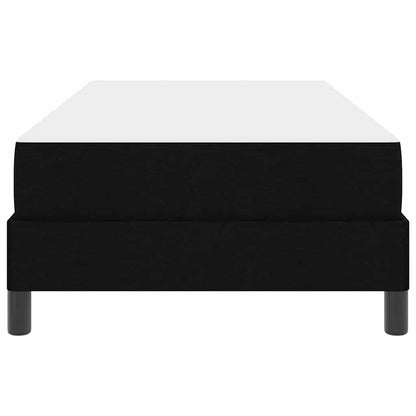 Boxspringbett mit Matratze Schwarz 90 x 200 cm Stoff