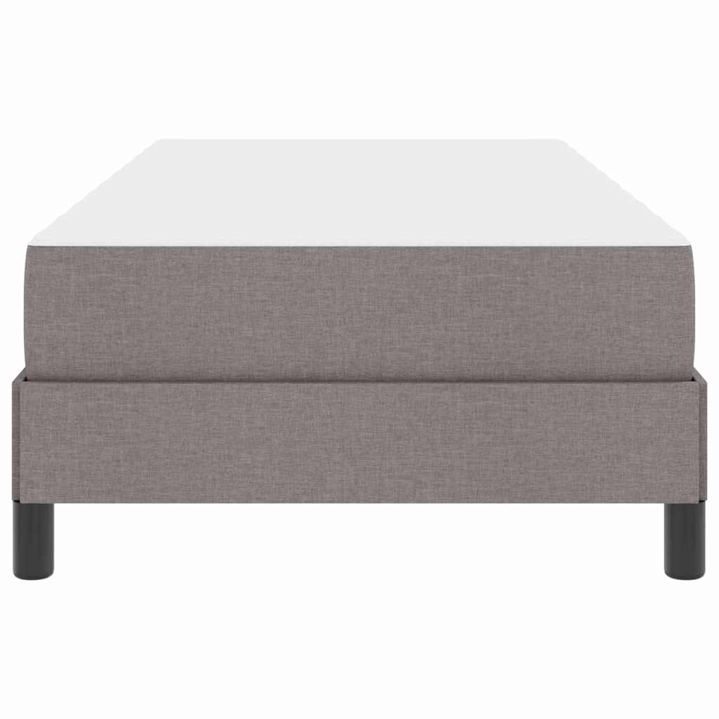 Boxspringbett mit Matratze Taupe 90 x 200 cm Stoff