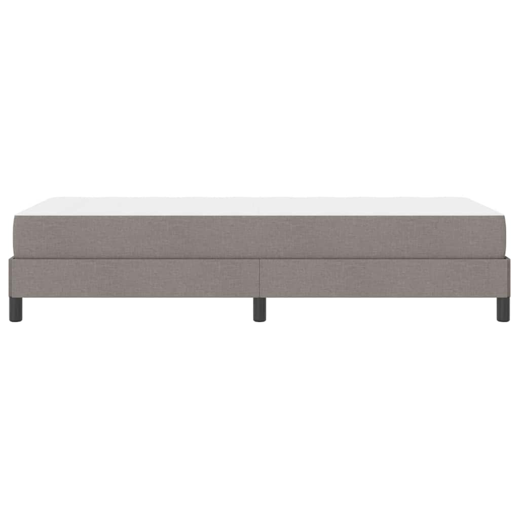 Boxspringbett mit Matratze Taupe 90 x 200 cm Stoff