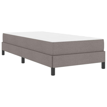 Boxspringbett mit Matratze Taupe 100 x 200 cm Stoff
