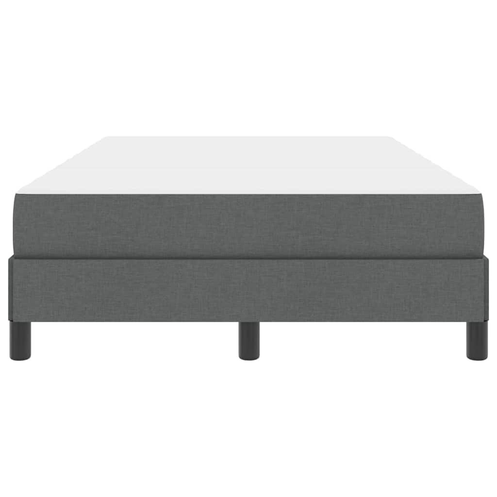 Boxspringbett mit Matratze Dunkelgrau 120 x 190 cm Stoff