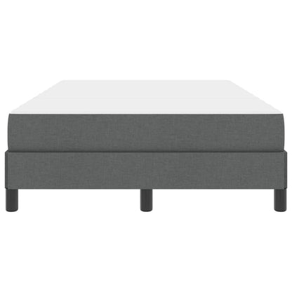 Boxspringbett mit Matratze Dunkelgrau 120 x 190 cm Stoff