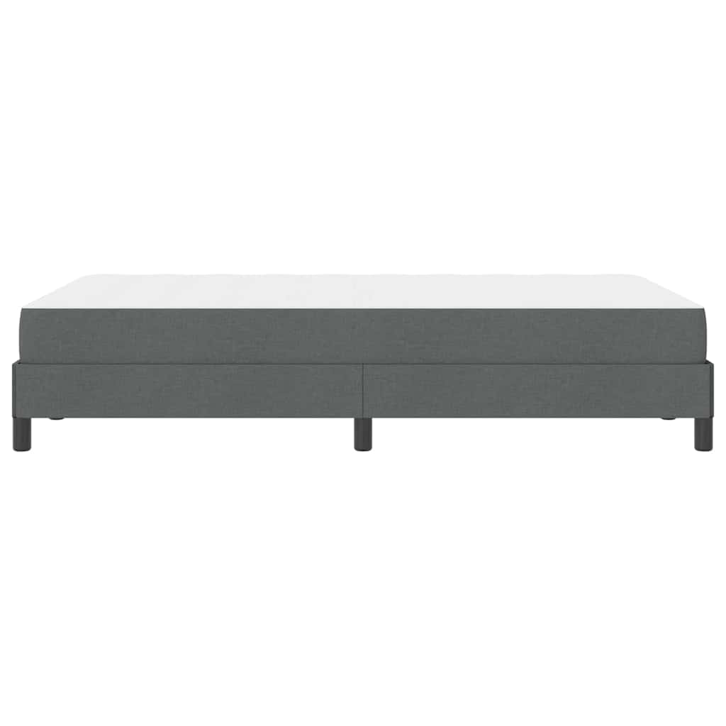 Boxspringbett mit Matratze Dunkelgrau 120 x 190 cm Stoff