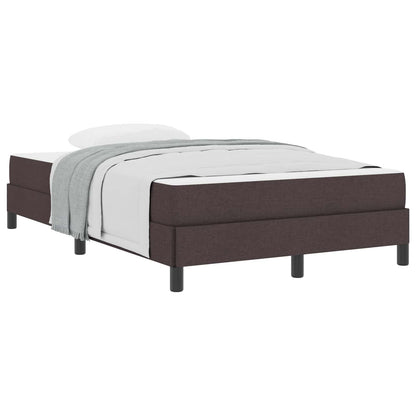 Boxspringbett mit Matratze Dunkelbraun 120 x 190 cm Stoff