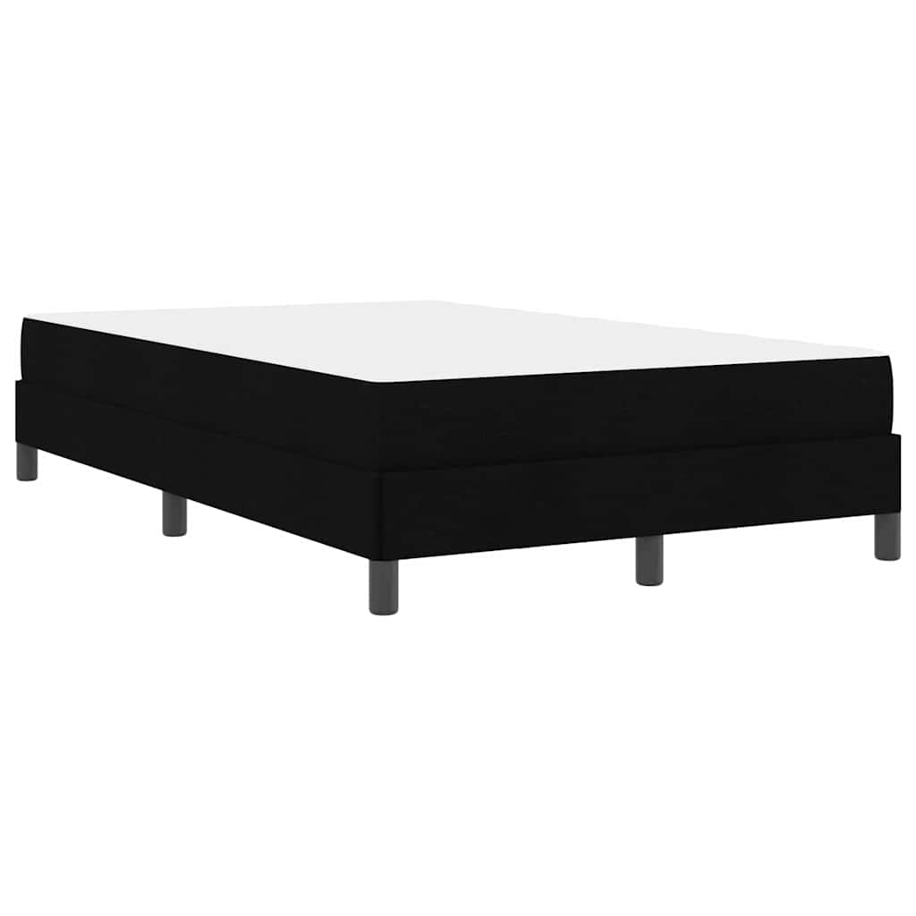 Boxspringbett mit Matratze Schwarz 120 x 200 cm Stoff