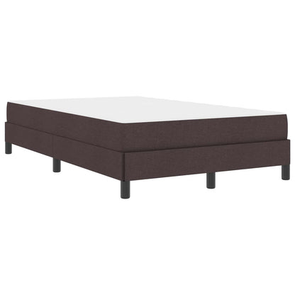 Boxspringbett mit Matratze Dunkelbraun 120 x 200 cm Stoff